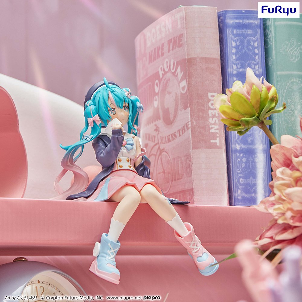 Hatsune Miku Noodle Stopper PVC Statue Hatsune Miku Love Sailor Purple Color Ver. 13 cm