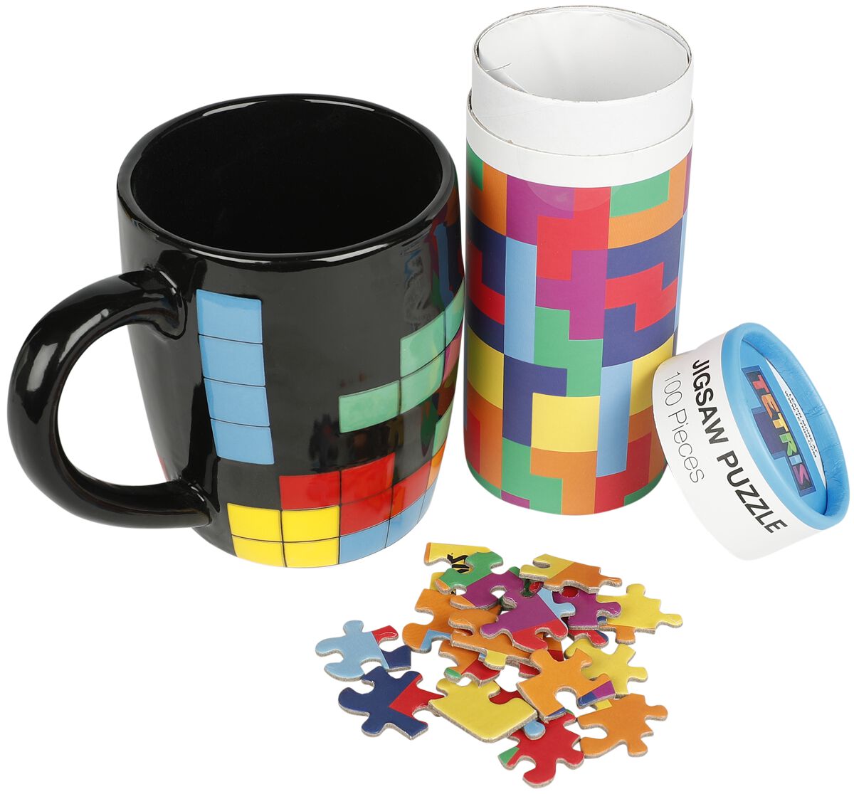 Tetris Mug & Jigsaw Puzzle Set Tetriminos