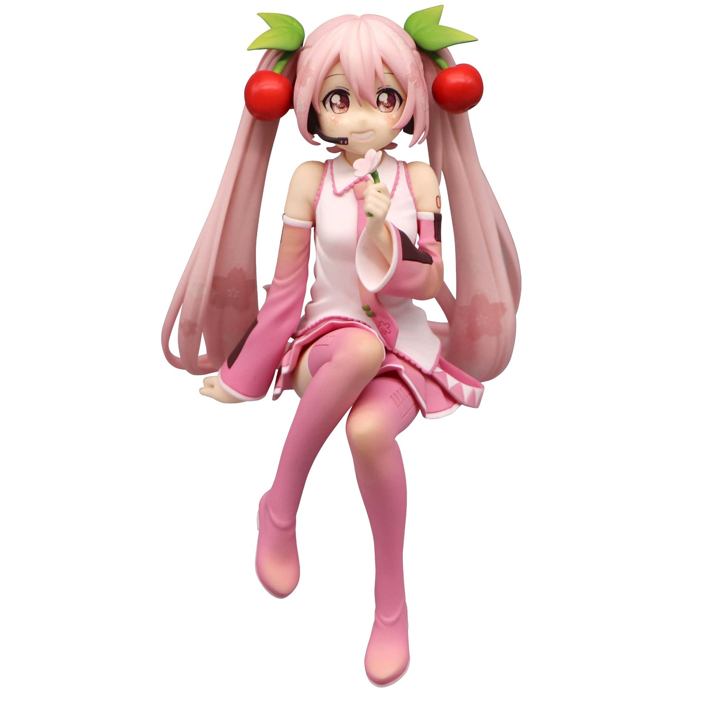 Hatsune Miku Noodle Stopper PVC Statue Sakura Miku 2022 Pearl Color 13 cm