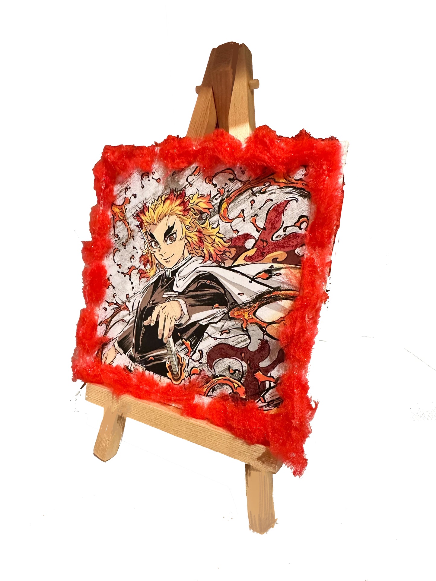 Demon Slayer - Κάδρο με γκλίτερ - Rengoku 13x13εκ