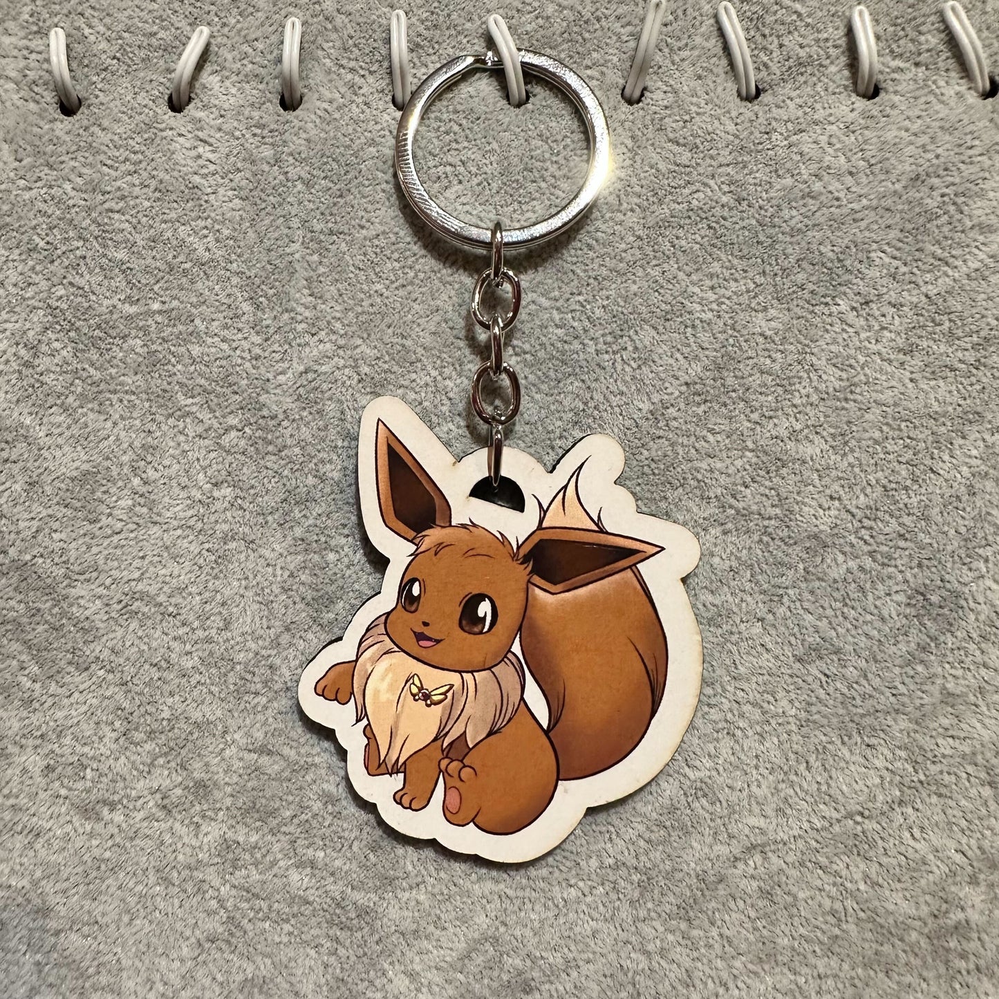Μπρελόκ με αυτοκόλλητο Pokemon - Eevee
