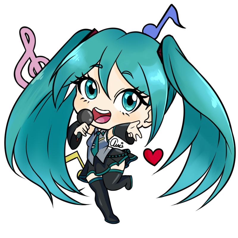 Σετ Αυτοκόλλητα Hatsune Miku