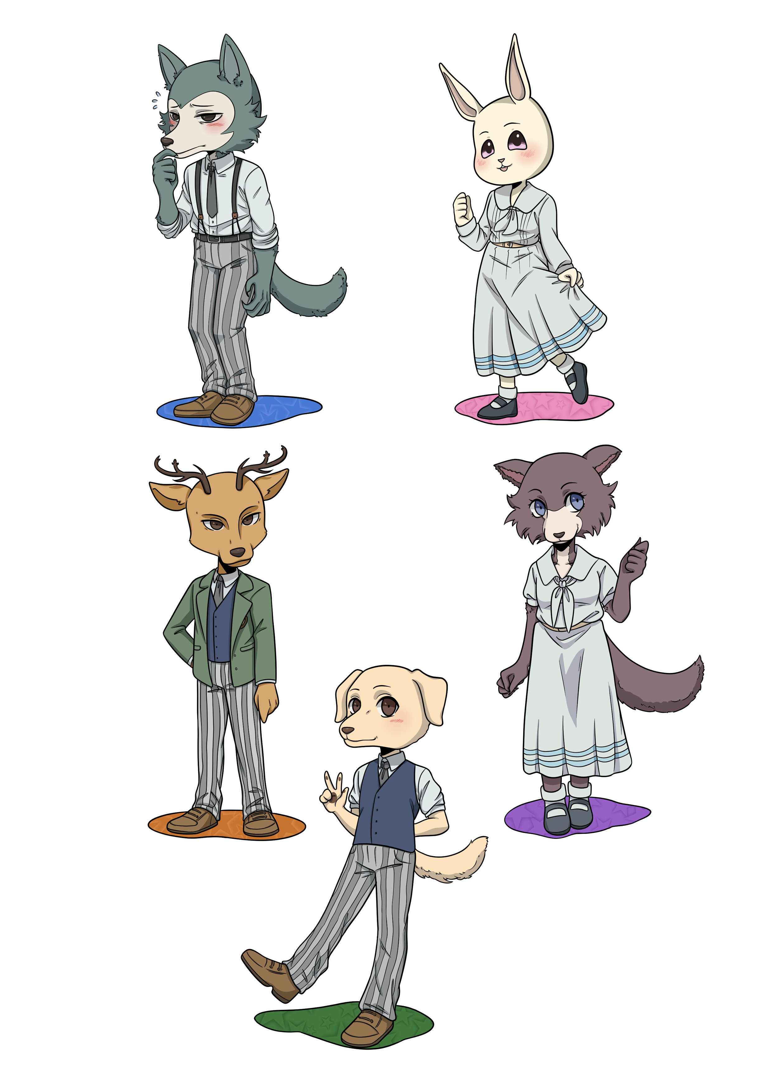 Σετ αυτοκόλλητα Beastars