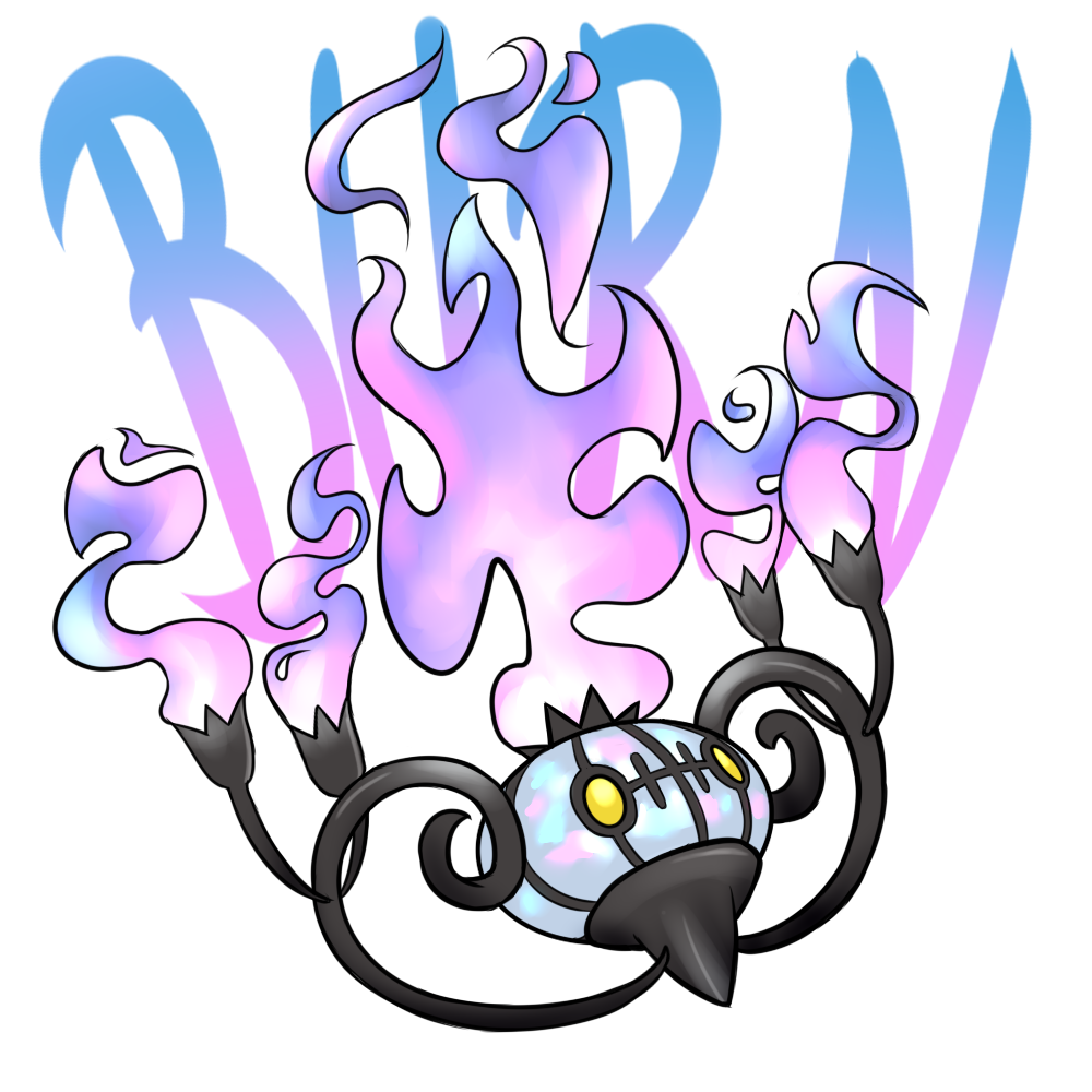 Σετ αυτοκόλλητα Ghost type Pokemon