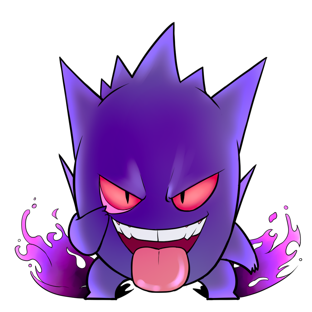 Σετ αυτοκόλλητα Ghost type Pokemon