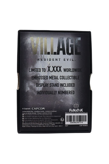 Resident Evil VIII Replica 1/1 Insignia key Limited Edition