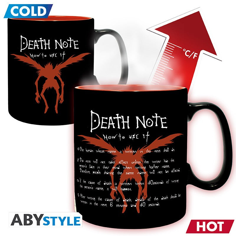 DEATH NOTE - Κούπα αλλαγής χρώματος - 460 ml - Kira & Ryuk