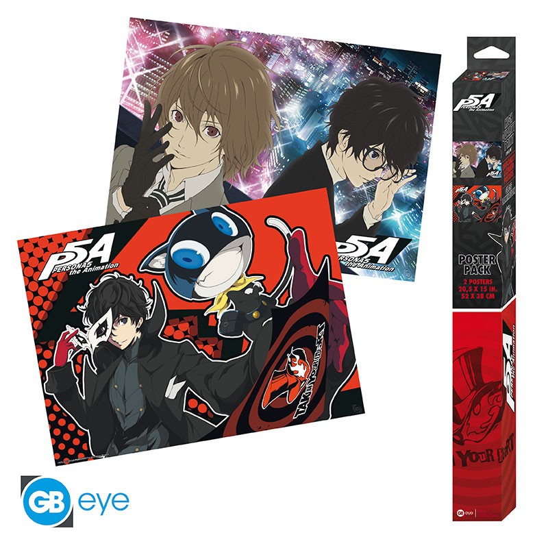 PERSONA 5 - Σετ 2 αφισών Chibi 52x38εκ