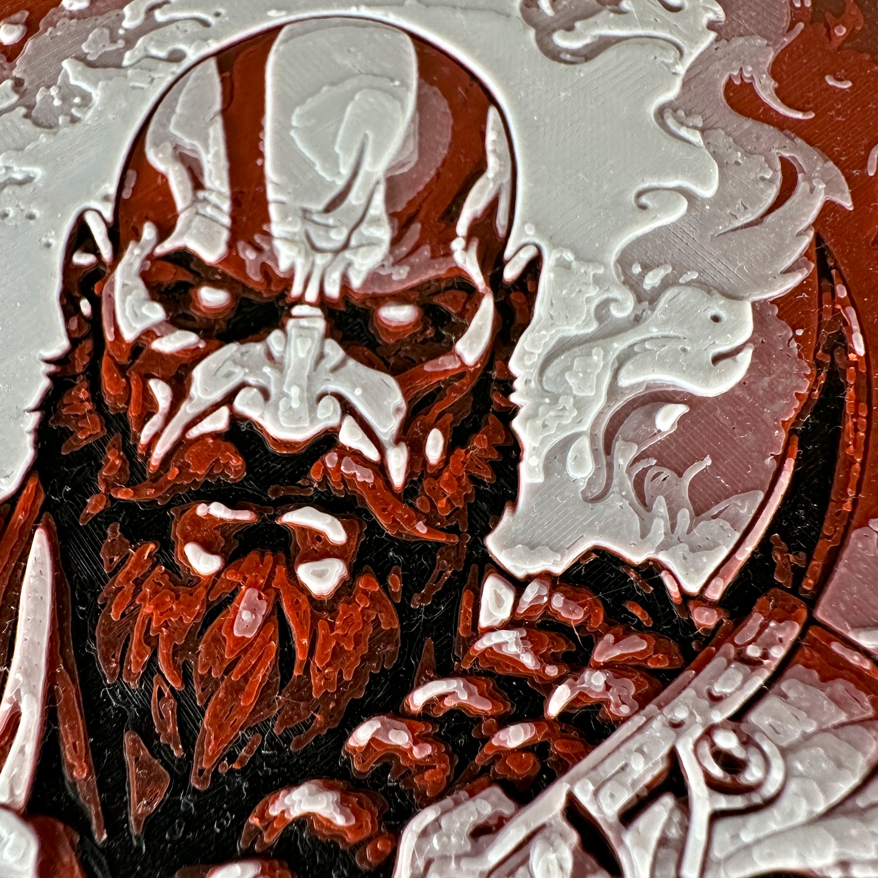 3D Καδράκι με βάση Kratos από το Βιντεοπαιχνίδι God of War