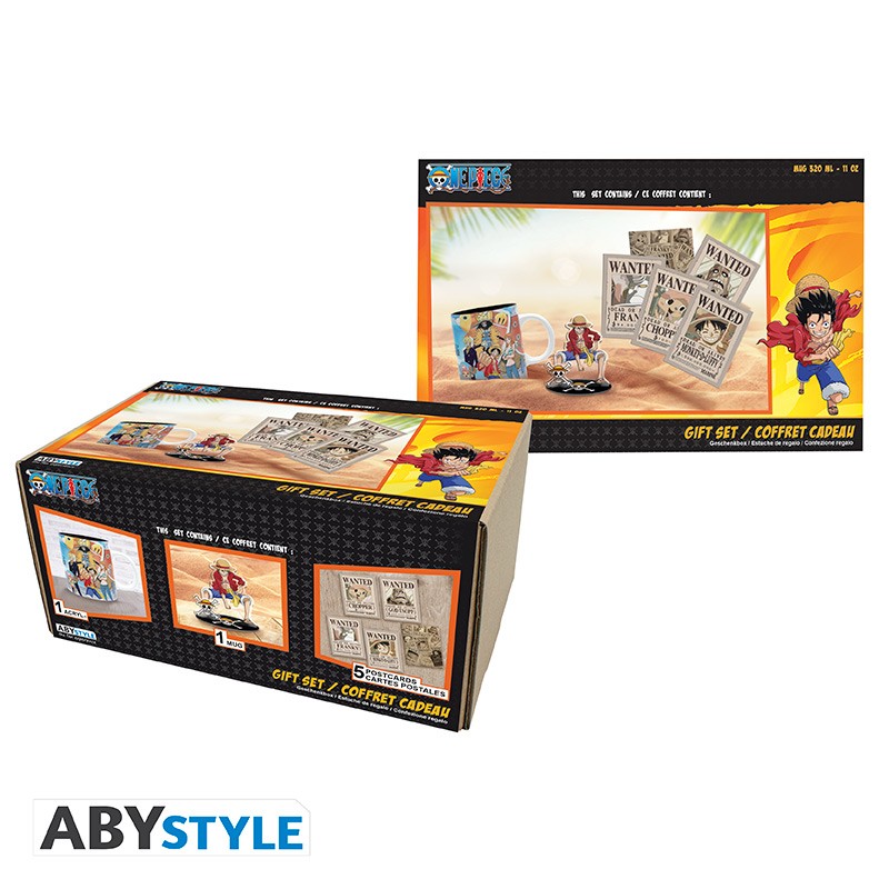 One Piece - Pack Mug320ml + Acryl® + Postcards "Luffy"