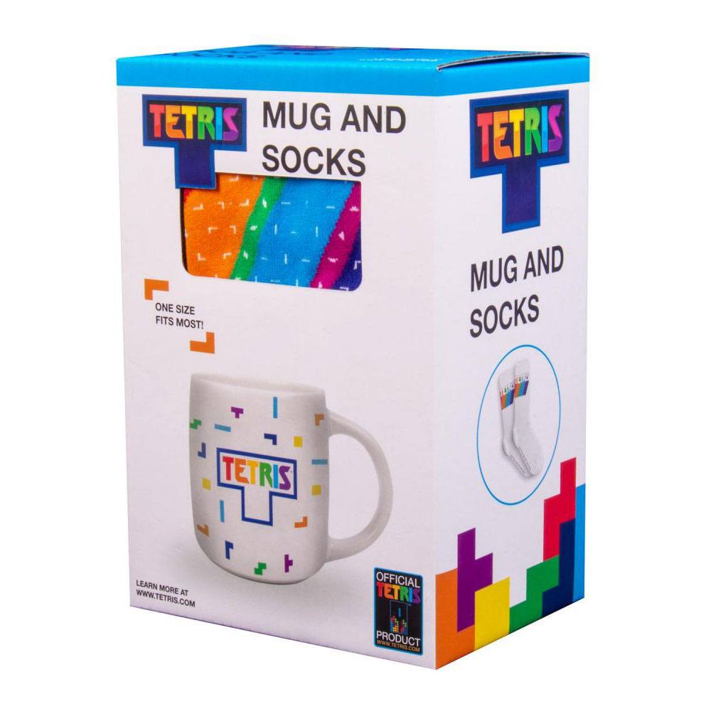 Tetris Mug & Socks Set Tetriminos