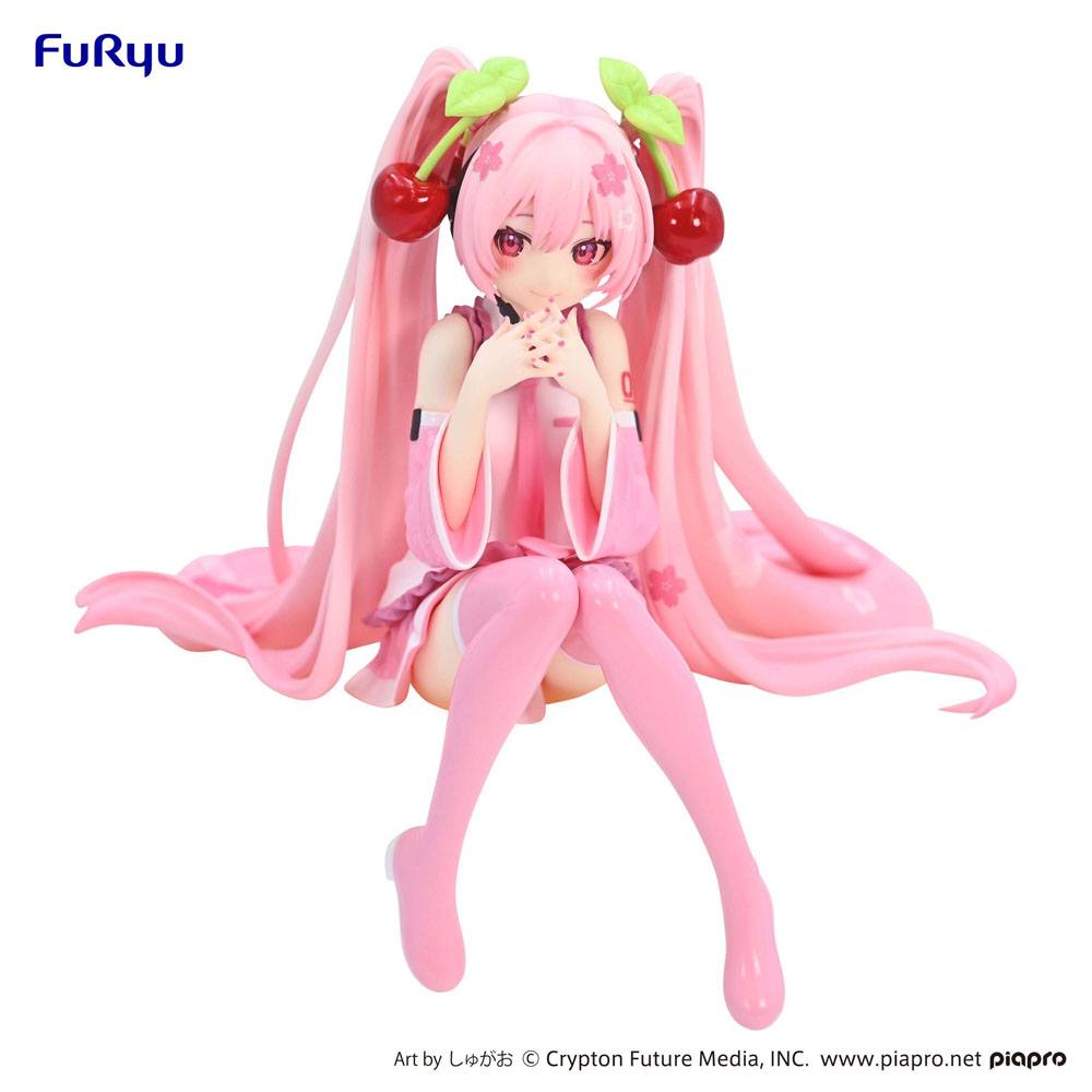 Hatsune Miku Noodle Stopper PVC Statue Sakura Miku 2023 14 cm
