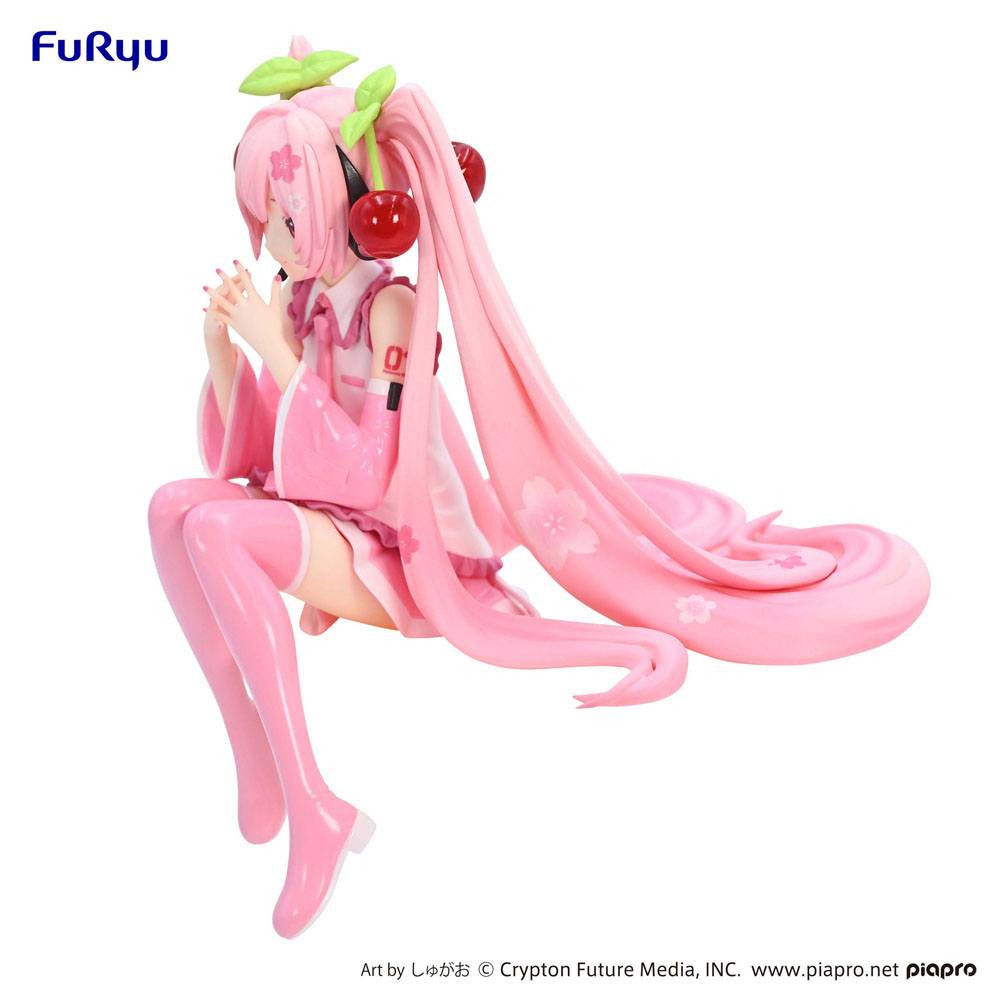 Hatsune Miku Noodle Stopper PVC Statue Sakura Miku 2023 14 cm