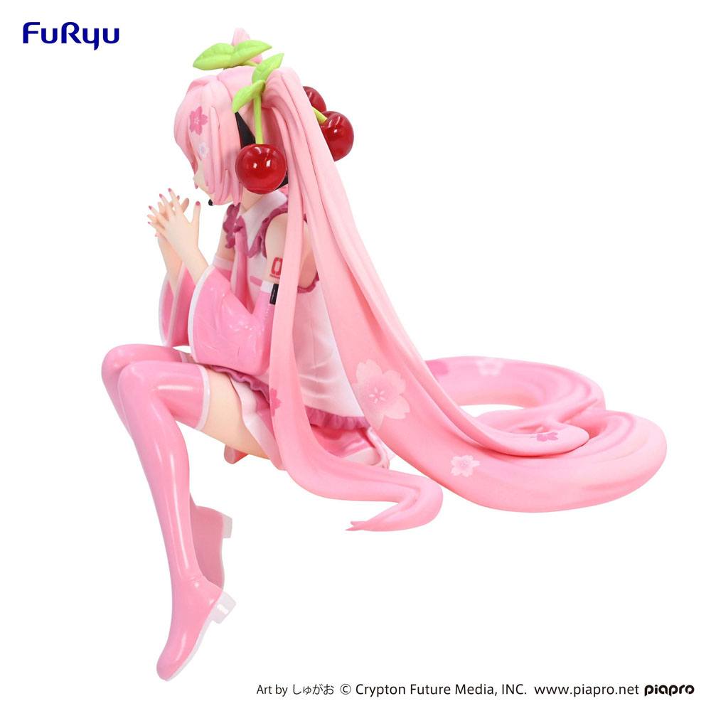 Hatsune Miku Noodle Stopper PVC Statue Sakura Miku 2023 14 cm