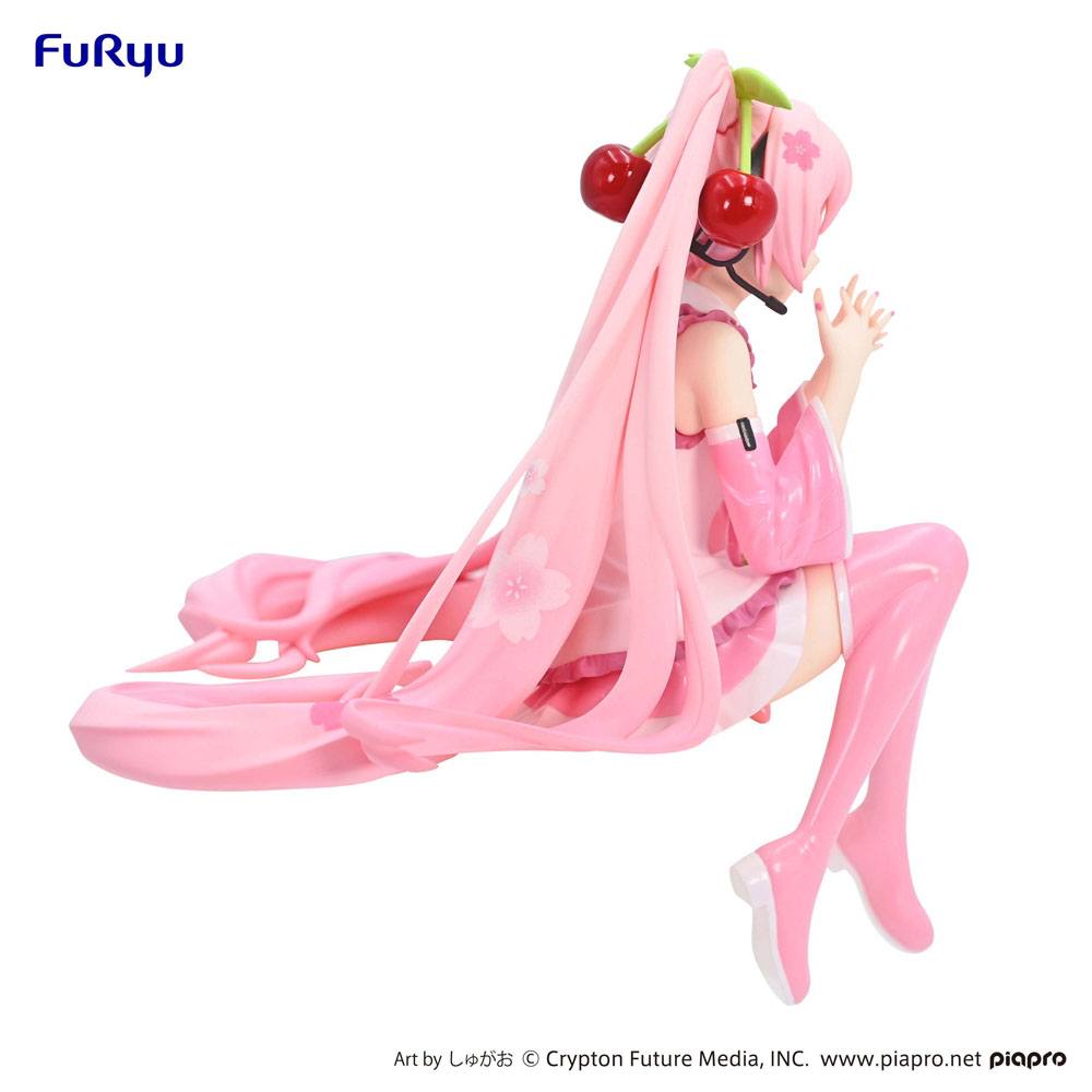 Hatsune Miku Noodle Stopper PVC Statue Sakura Miku 2023 14 cm