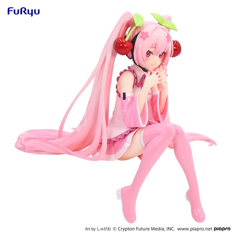 Hatsune Miku Noodle Stopper PVC Statue Sakura Miku 2023 14 cm