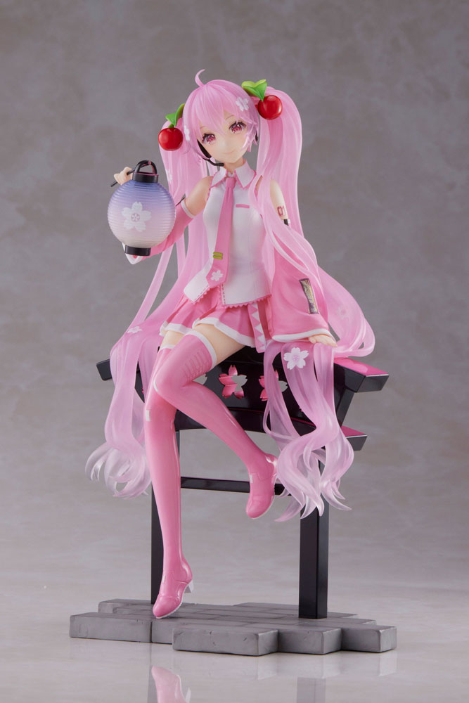 Sakura Miku AMP+ PVC Statue Sakura Lantern Ver. 20 εκ