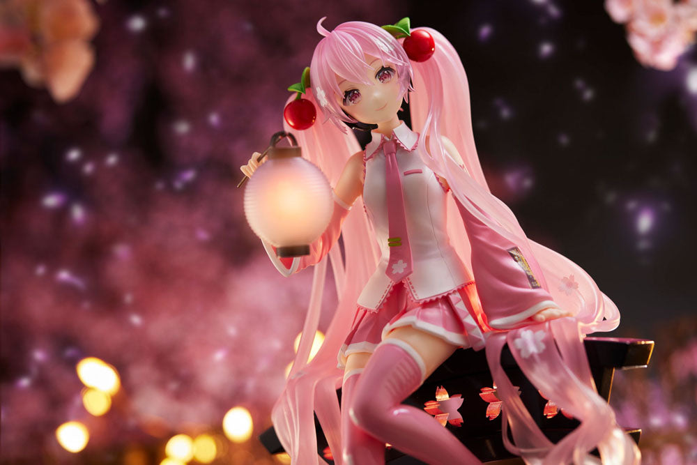 Sakura Miku AMP+ PVC Statue Sakura Lantern Ver. 20 εκ