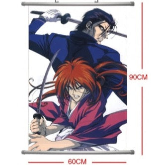 Rurouni Kenshin - Kenshin Himura - Hajime Saitou - Wallscroll(60*90CM)