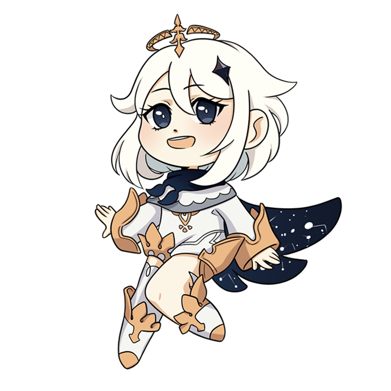 Σετ αυτοκόλλητων Genshin Impact - Archons and Paimon