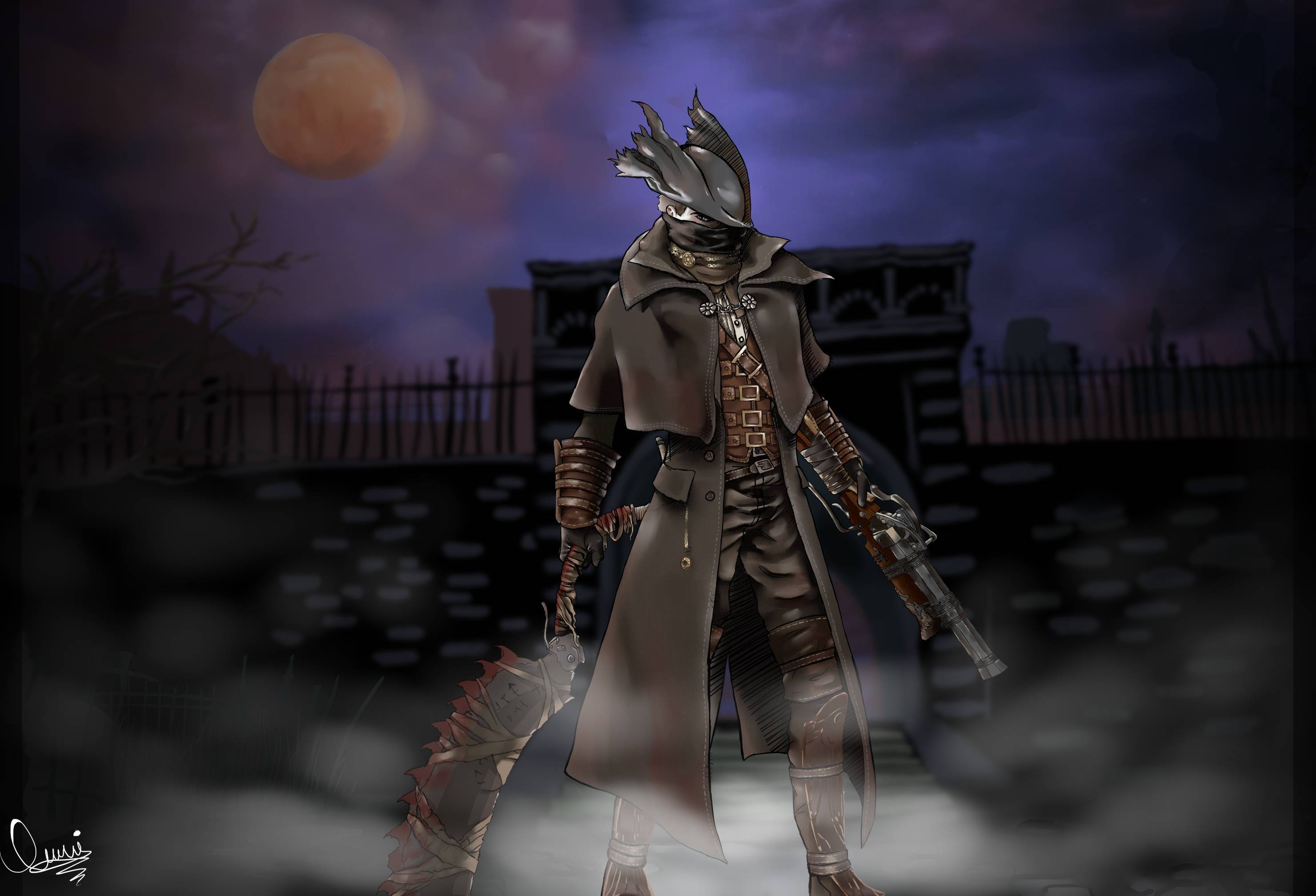 Bloodborne Hunter - Αφίσα