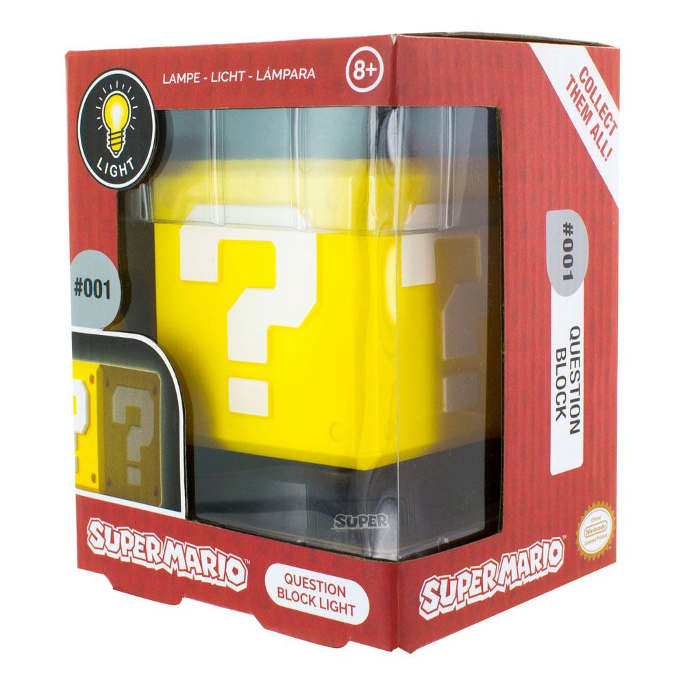 Super Mario 3D Φωτιστικό Question Block 10 εκ.
