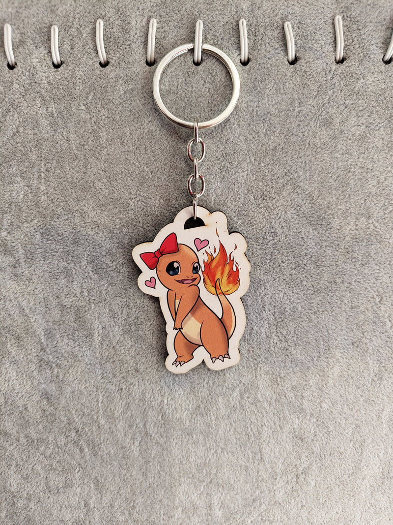 Μπρελόκ με αυτοκόλλητο Pokemon - Charmander