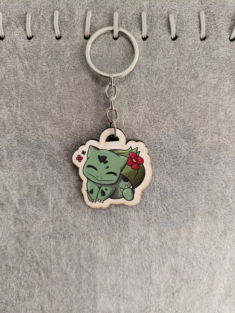 Μπρελόκ με αυτοκόλλητο Pokemon - Bulbasaur