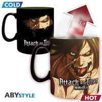 ATTACK ON TITAN - Mug HeatChange -460ml- Titan Eren