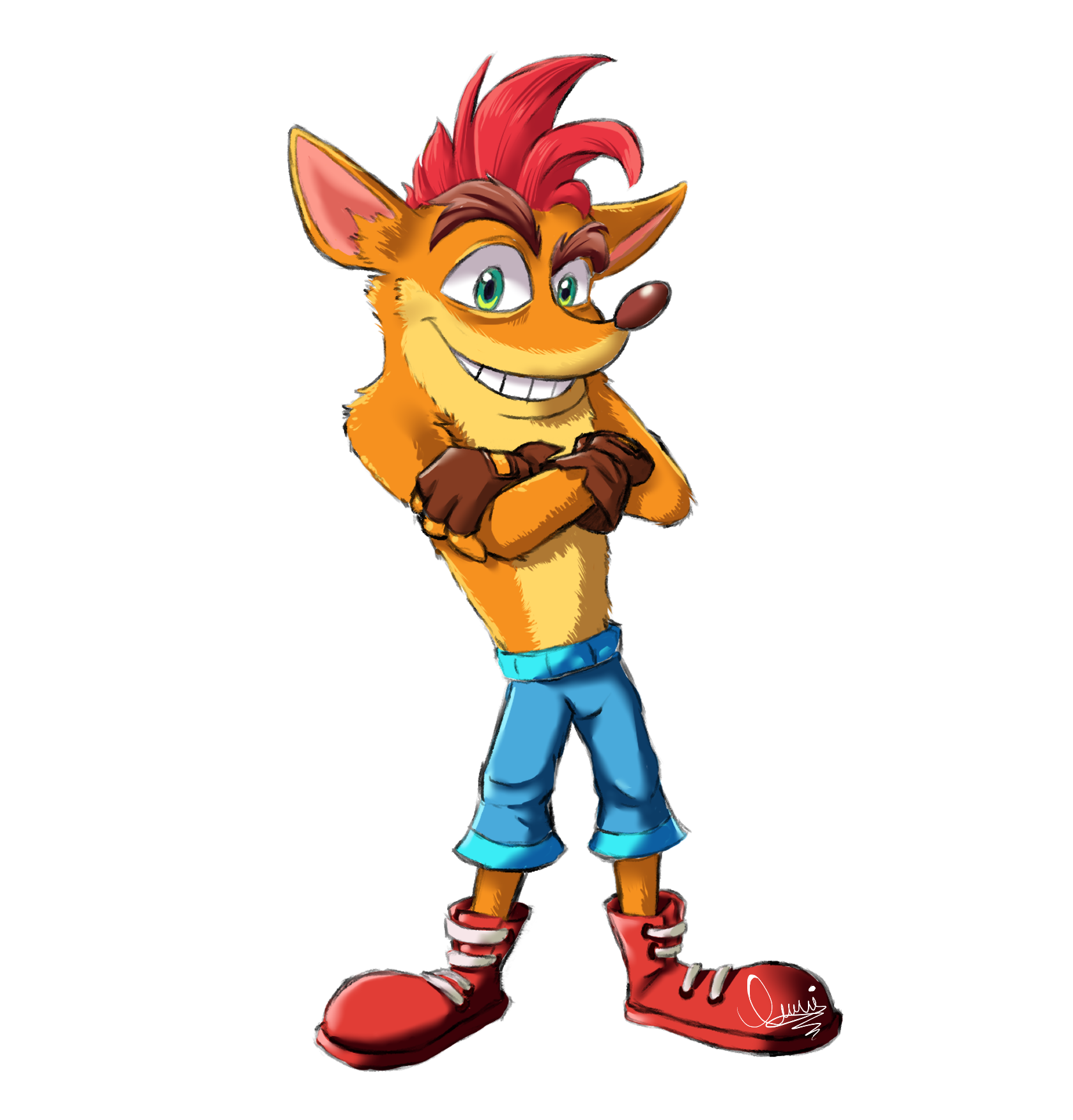 Σετ αυτοκόλλητα Crash Bandicoot