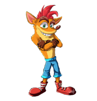 Σετ αυτοκόλλητα Crash Bandicoot