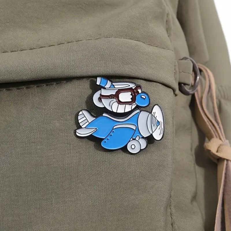 Metal Pin Mugman Cuphead