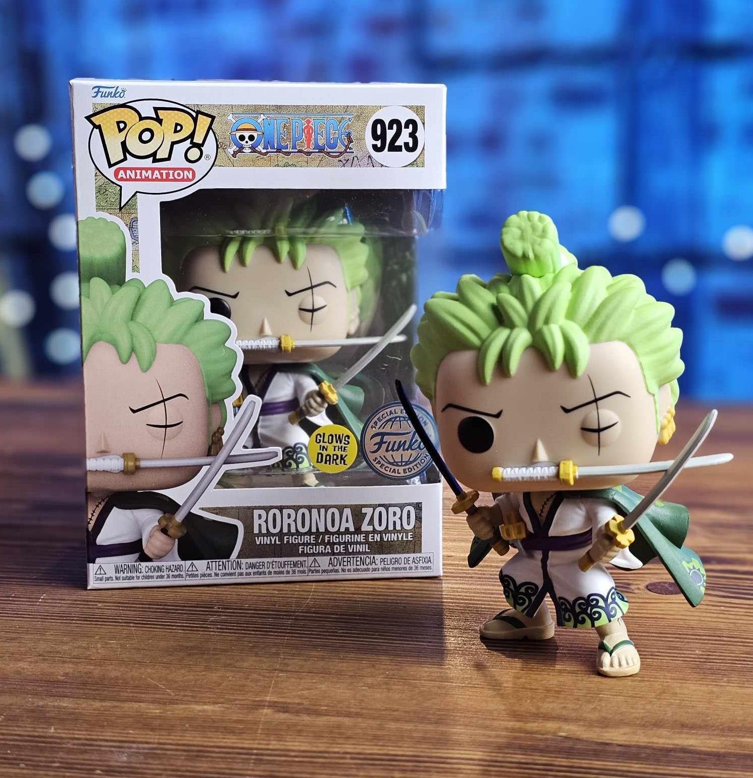 Φιγούρα Funko POP! One Piece - Roronoa Zoro (Wano Outfit) GITD #923 (Exclusive)