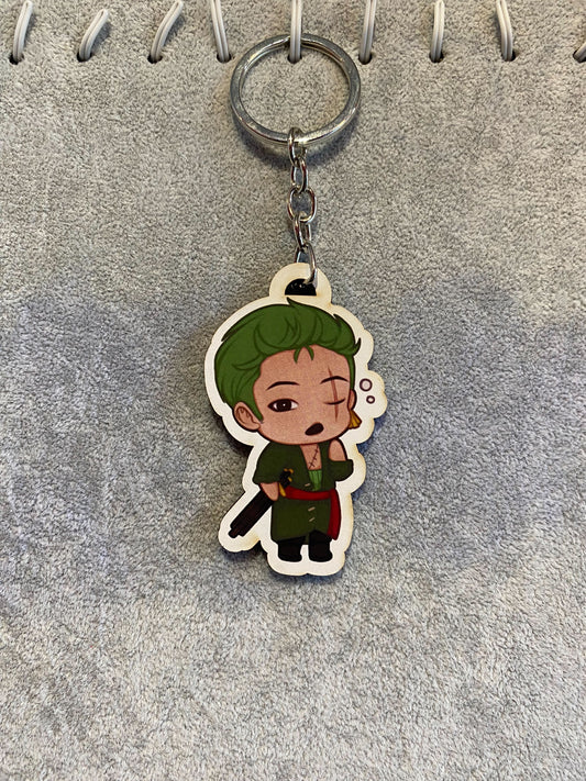 Μπρελόκ με αυτοκόλλητο One Piece - Zoro Roronoa