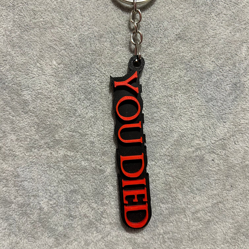 3D Keychain YOU DIED από το dark souls