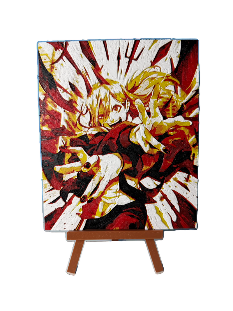 3D Καδράκι + Καβαλέτο Chainsaw Man Power