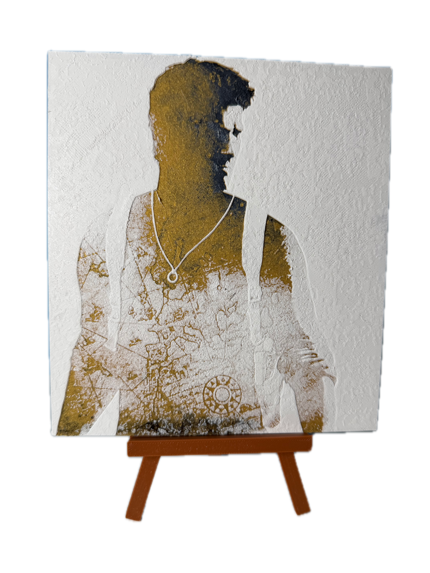 3D Καδράκι + Καβαλέτο Uncharted Nathan Drake