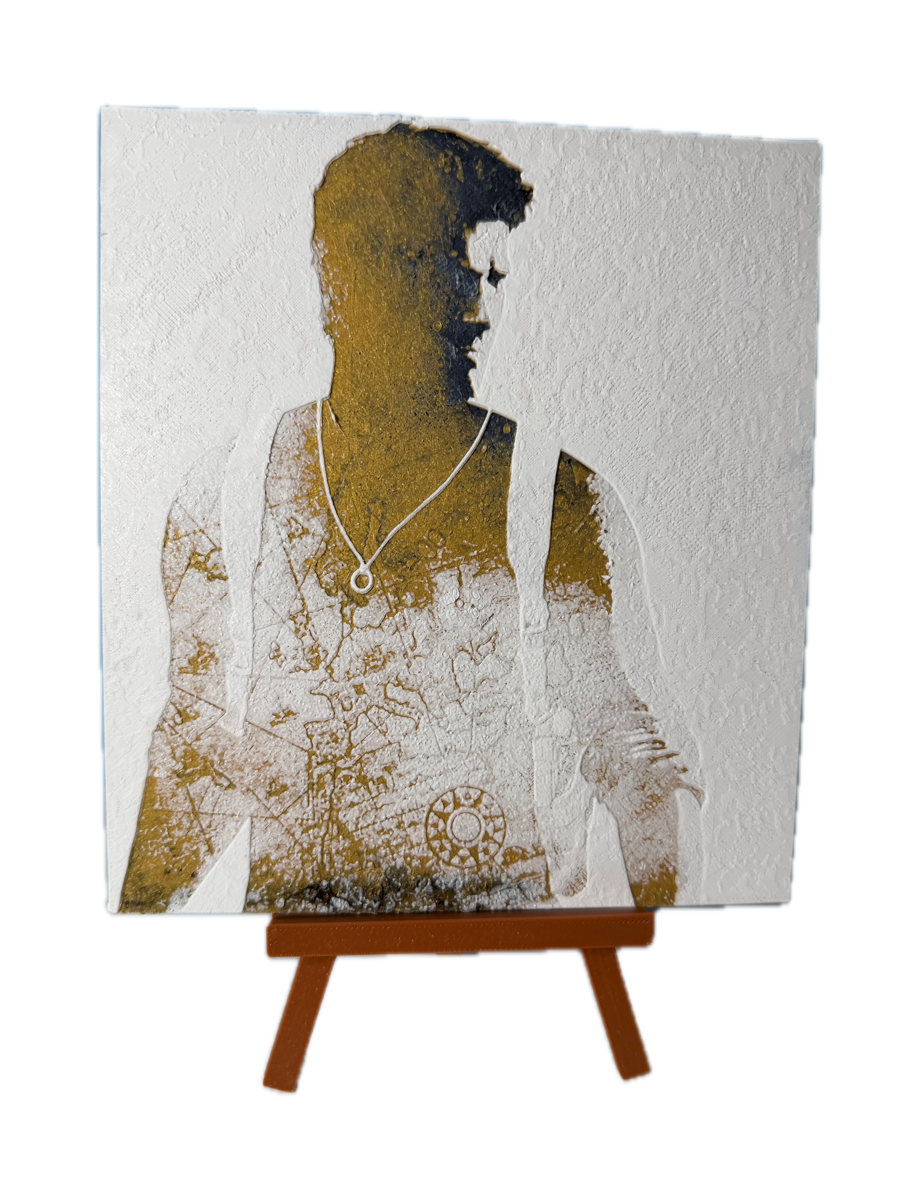 3D Καδράκι + Καβαλέτο Uncharted Nathan Drake