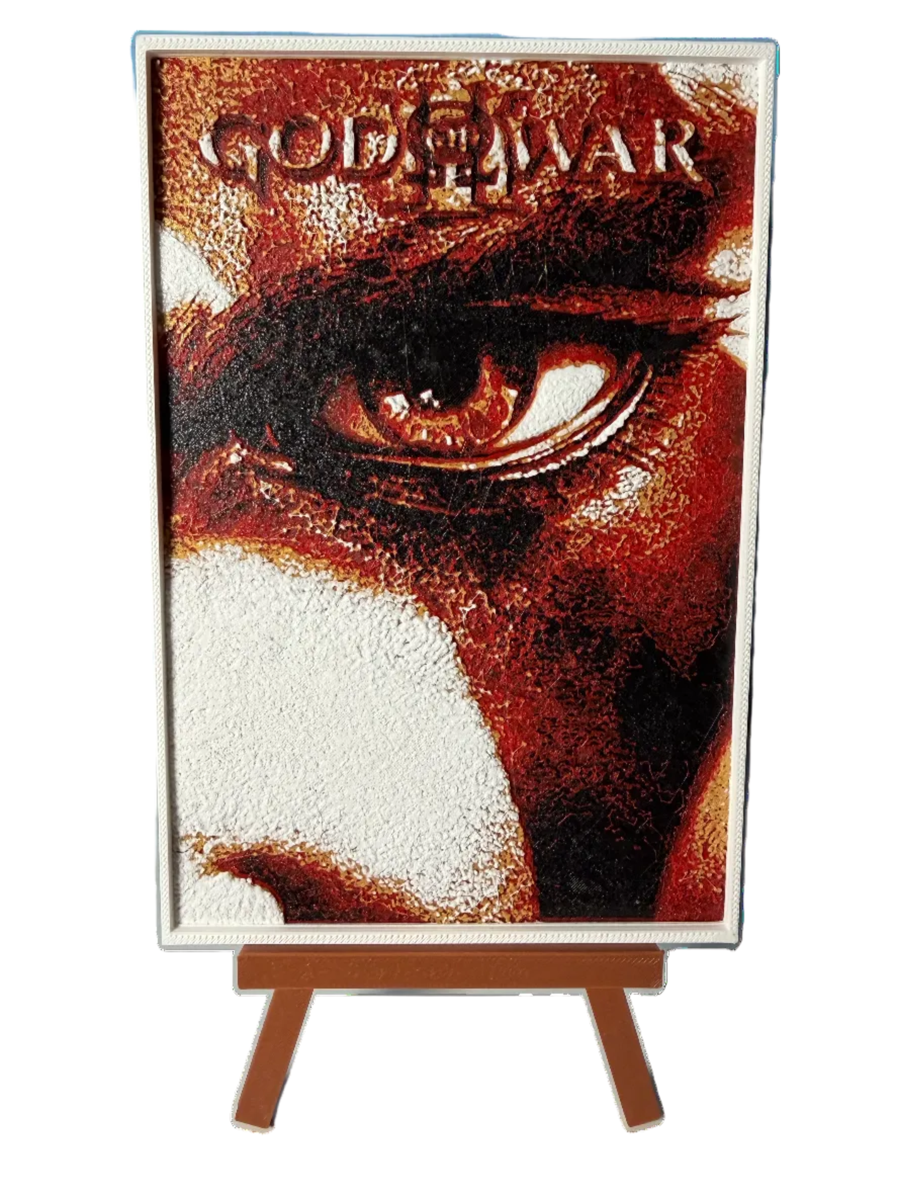 3D καδράκι + Καβαλέτο God of War 3