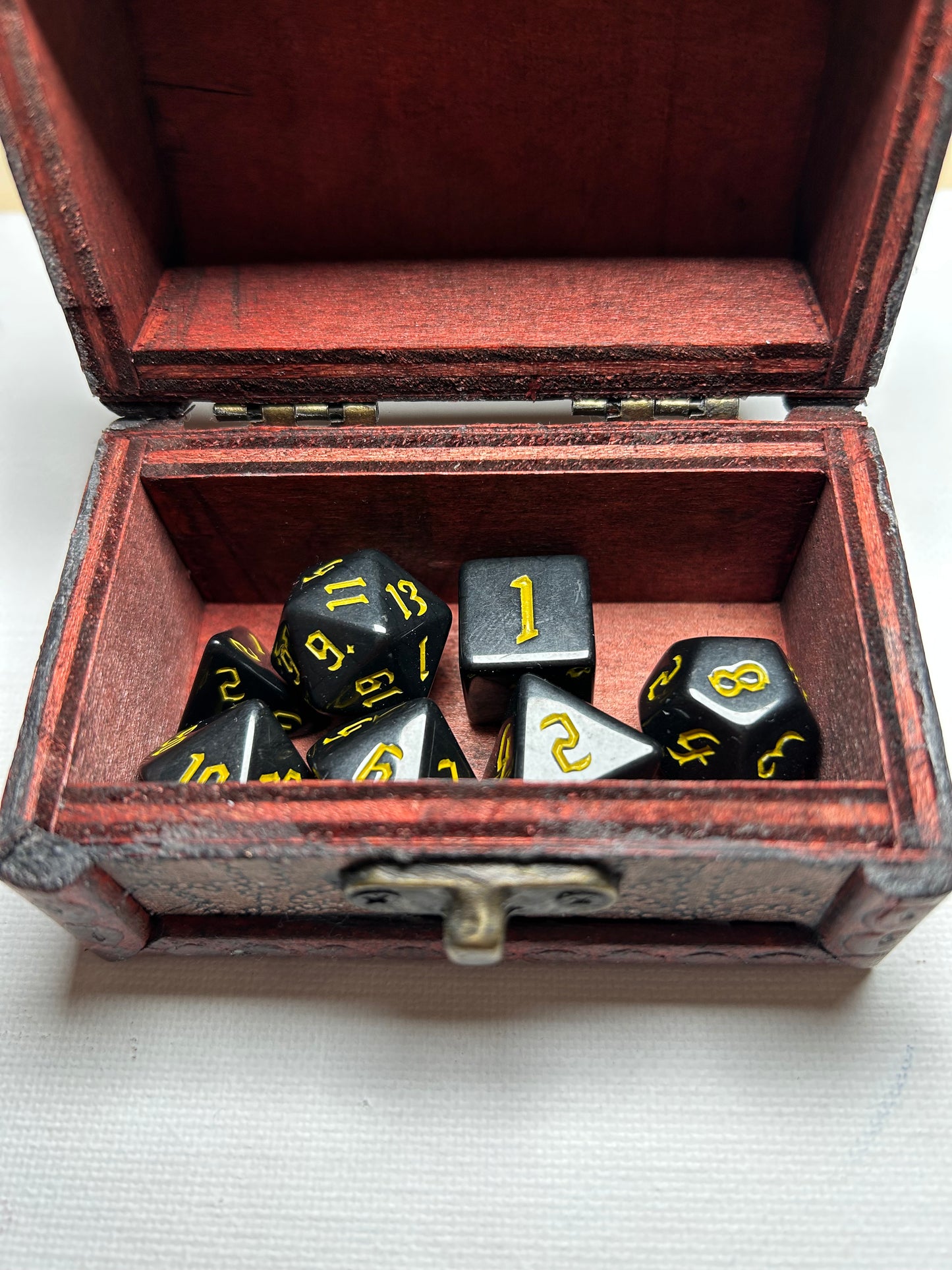 Σετ ζάρια για DnD Μαύρο & Χρυσά