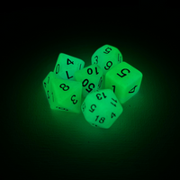 Σετ ζάρια για DnD λάμπουν στο σκοτάδι (Glow in the