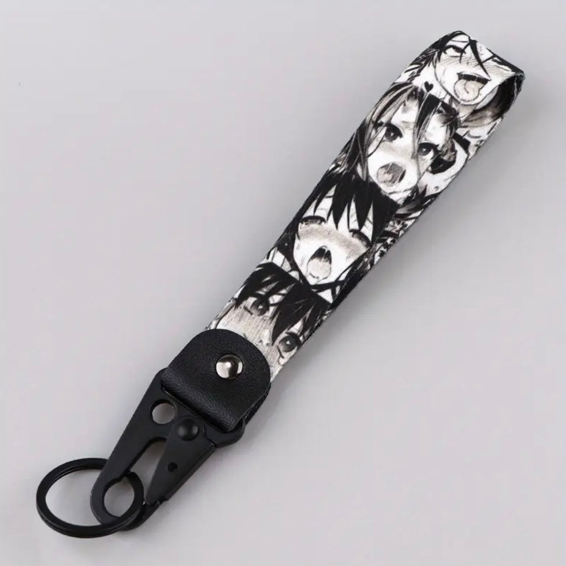 Ahegao Wooven Keychain