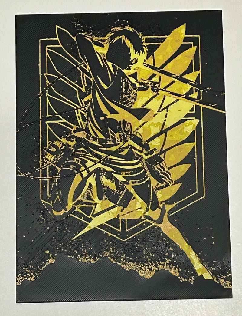 3D καδράκι + Καβαλέτο Eren Yeager από Attack on Titan