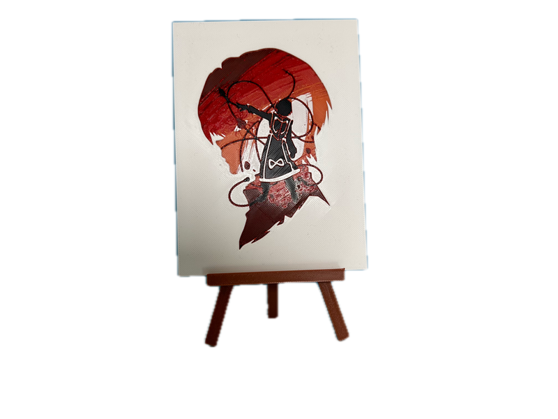 3D Καδράκι + Καβαλέτο Hunter X Hunter Kurapika