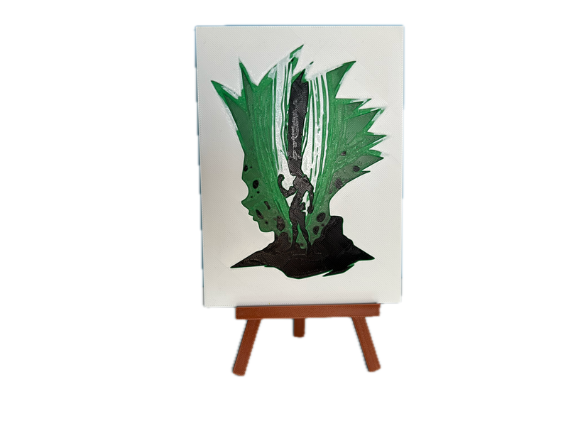 3D Καδράκι + Καβαλέτο Hunter X Hunter Gon