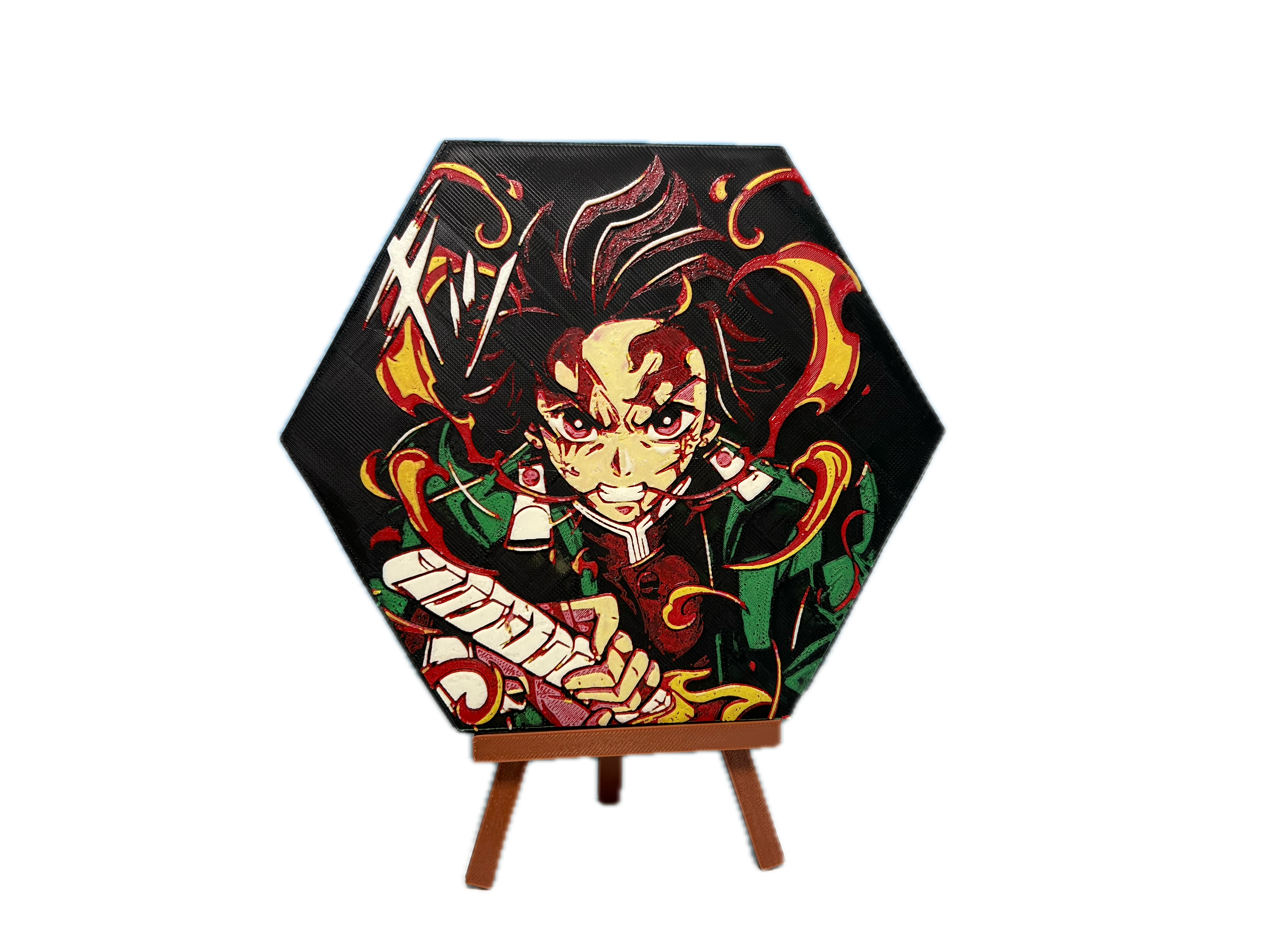 3D Καδράκι + Καβαλέτο Demon Slayer Tanjiro Kamado