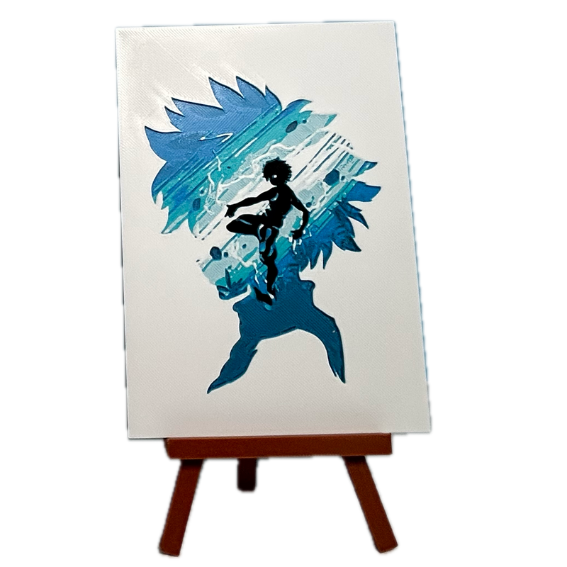 3D Καδράκι+ Καβαλέτο Hunter X Hunter Killua