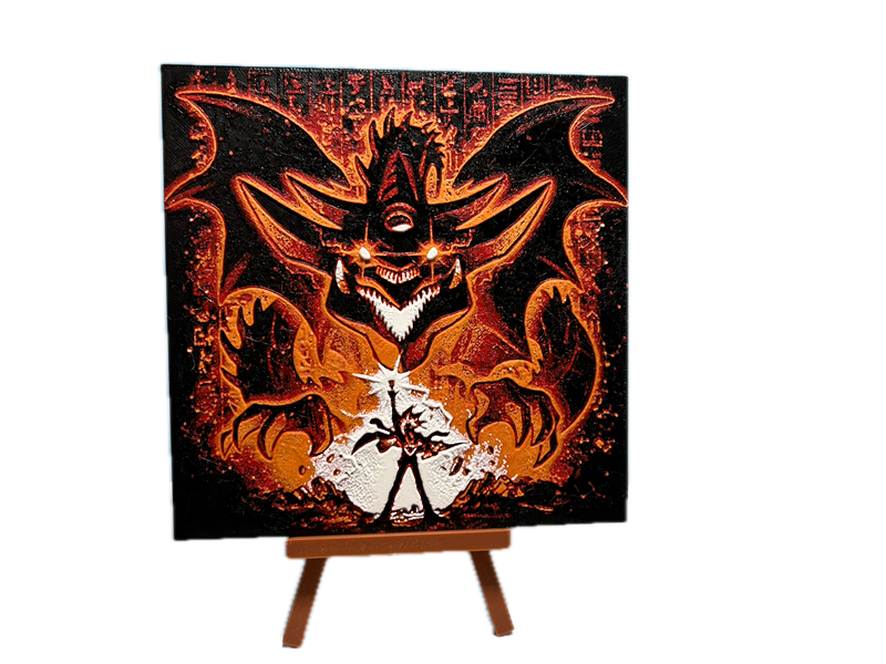 3D Καδράκι + Καβαλέτο Yu-Gi-Oh Yami Yugi Slifer