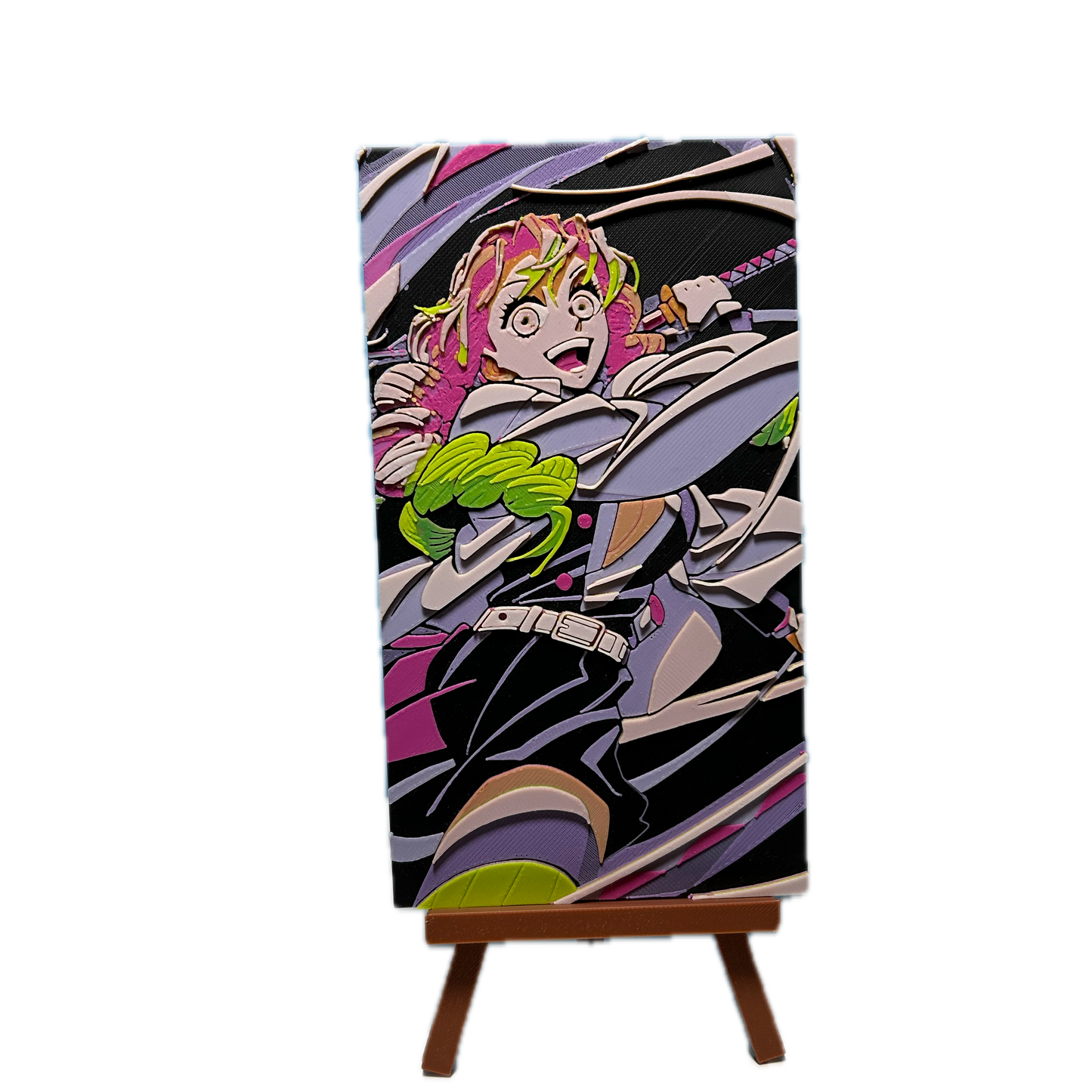 3D Καδράκι + Καβαλέτο Demon Slayer Mitsuri Kanroji