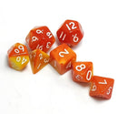 Amber Flame Dice Set Mini